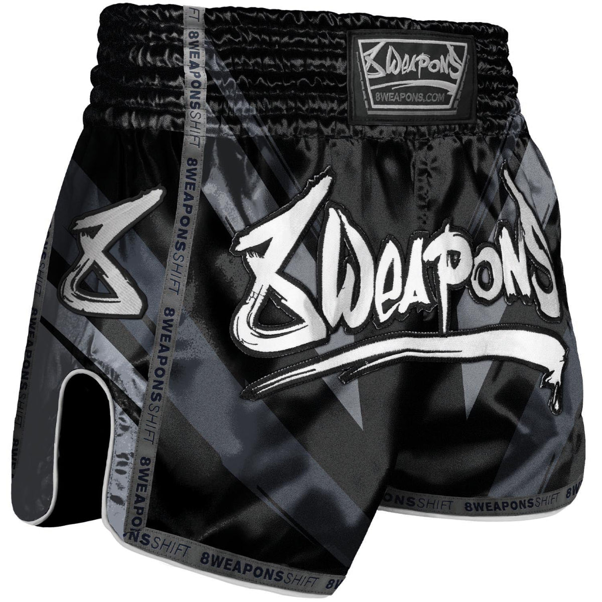 8 Weapons Schicht Muay Thai Shorts schwarz