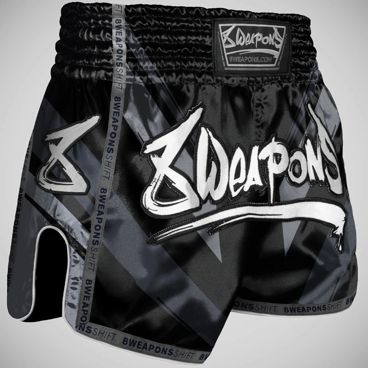 8 Weapons Schicht Muay Thai Shorts schwarz