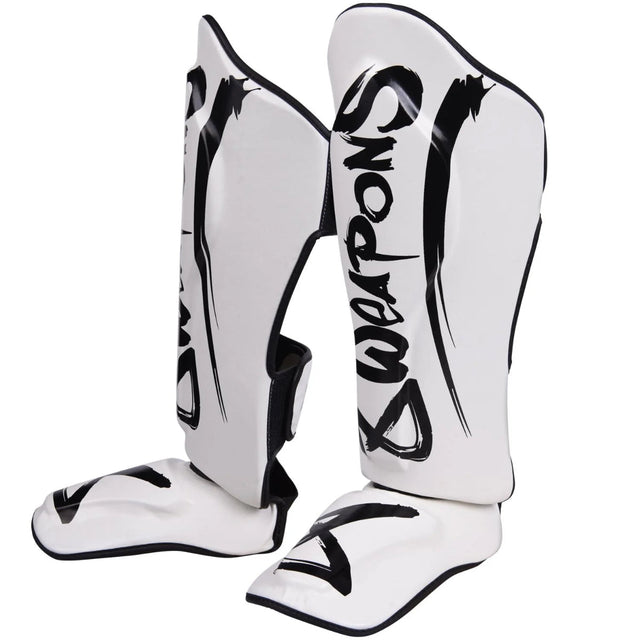 8 Weapons Unlimited 2.0 Shin Guards White/Black