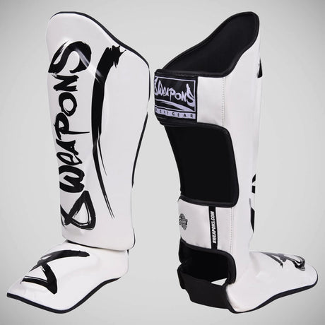 8 Weapons Unlimited 2.0 Shin Guards White/Black