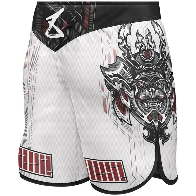 8 Weapons Samurai 2.0 Fight Shorts White/Red