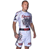8 Weapons Samurai 2.0 Fight Shorts White/Red