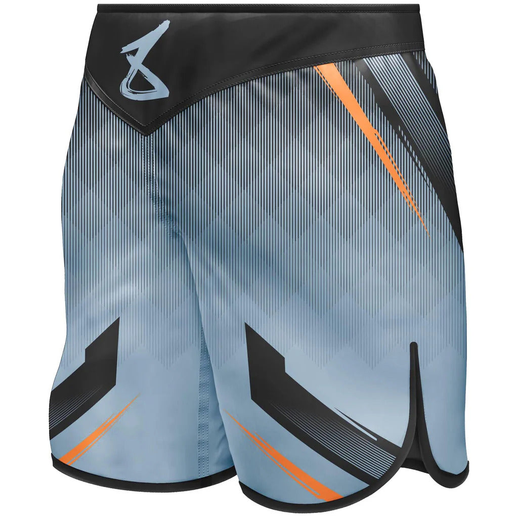 8 Weapons Shift Fight Shorts Grey Grey / Orange