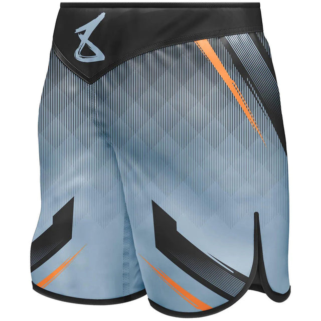 8 Weapons Shift Fight Shorts Ice Grey/Orange