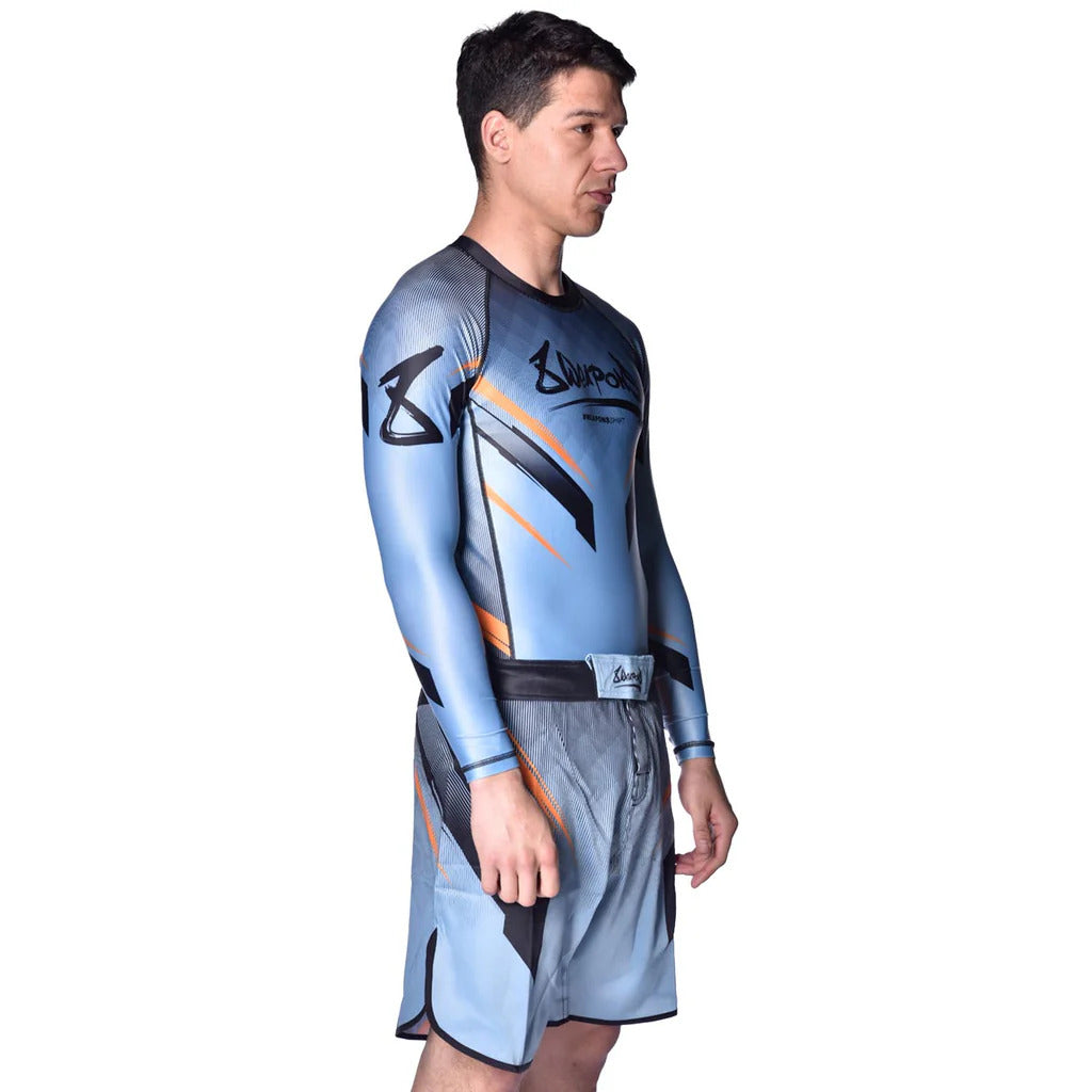 8 Weapons Shift Fight Shorts Grey Grey / Orange