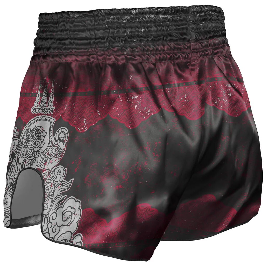 8 Weapons Hanuman Muay Thai Shorts Black/Rot