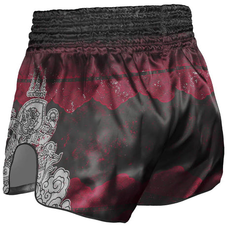 8 Weapons Hanuman Muay Thai Shorts Black/Rot