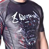 8 Weapons Samurai 2.0 Kurzarm Hautausschlagsschutz schwarz/rot