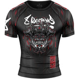 8 Weapons Samurai 2.0 Kurzarm Hautausschlagsschutz schwarz/rot