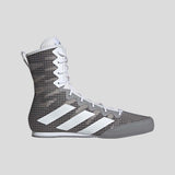 Grey/White Adidas Box Hog 4 Boxing Boots   