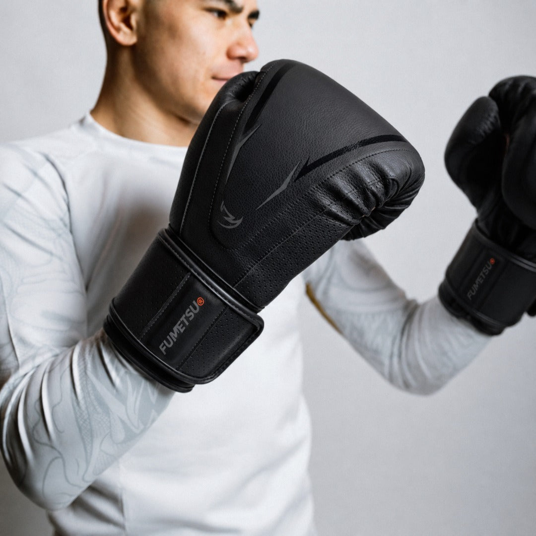 Alpha Pro MK2 Boxing Gloves Black Photoshoot 1
