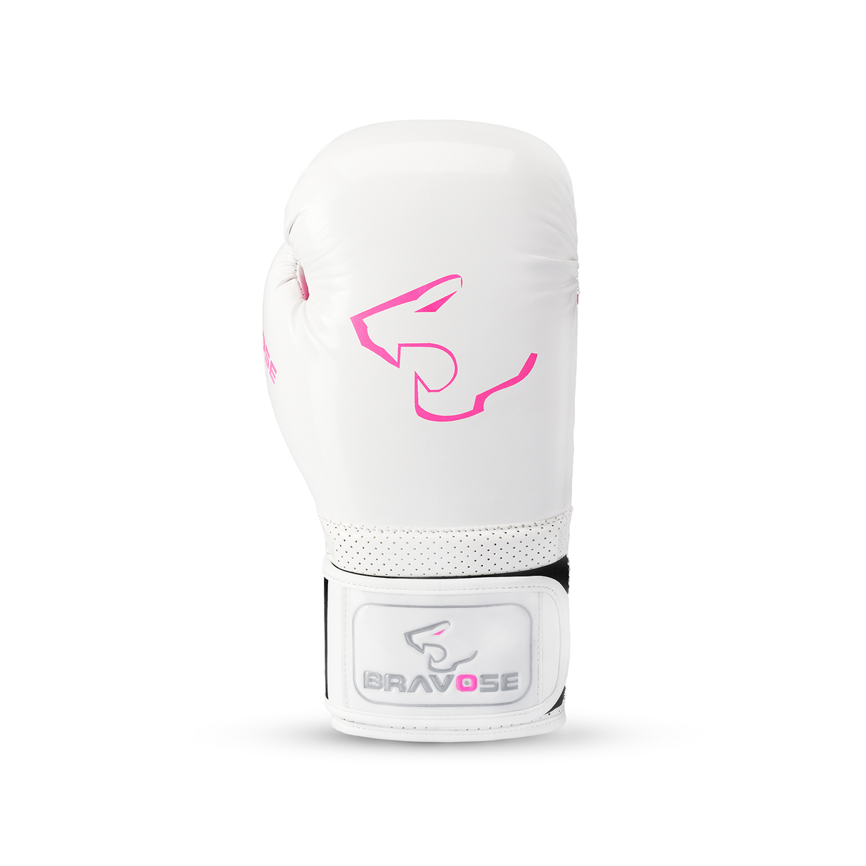 Bravose Alpha White Pink Boxing Gloves
