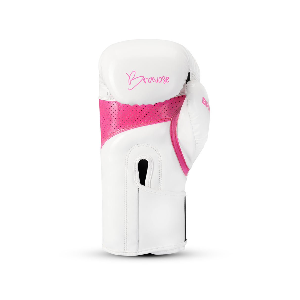 Bravose Alpha White Pink Boxing Gloves