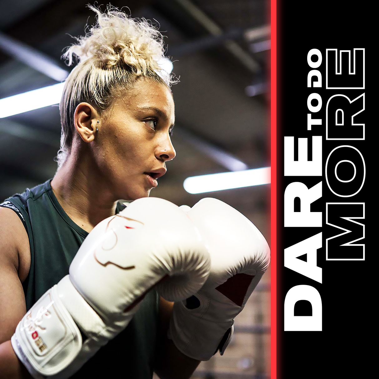 Bravose Alpha White & Red Boxing Gloves