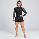 Fumetsu Anaconda Womens Long Sleeve Rash Guard Black/Khaki