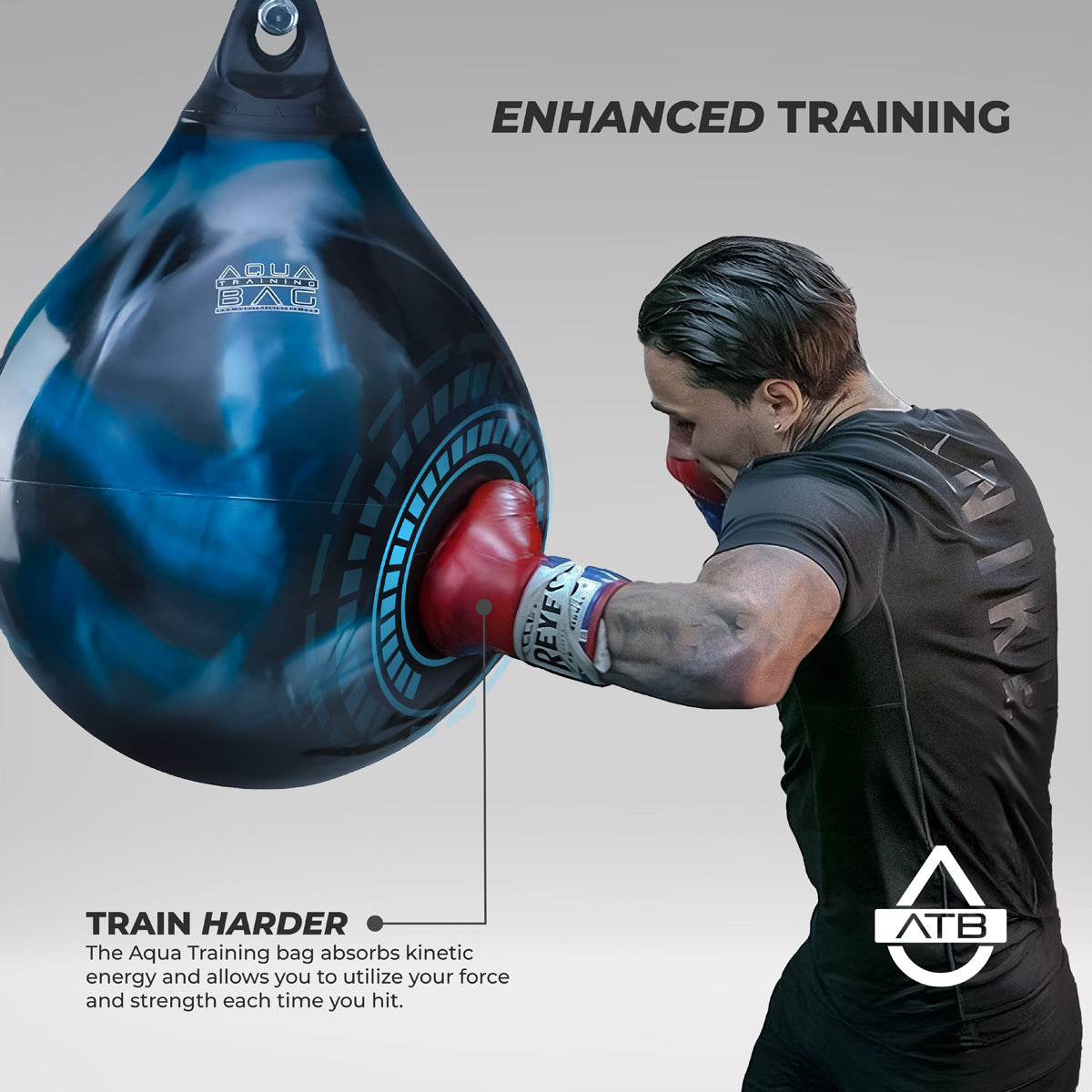 Aqua 21 "190 pund Punching Bag Black