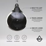 Aqua 15 "75lb Energy Punching Bag Black/Silver