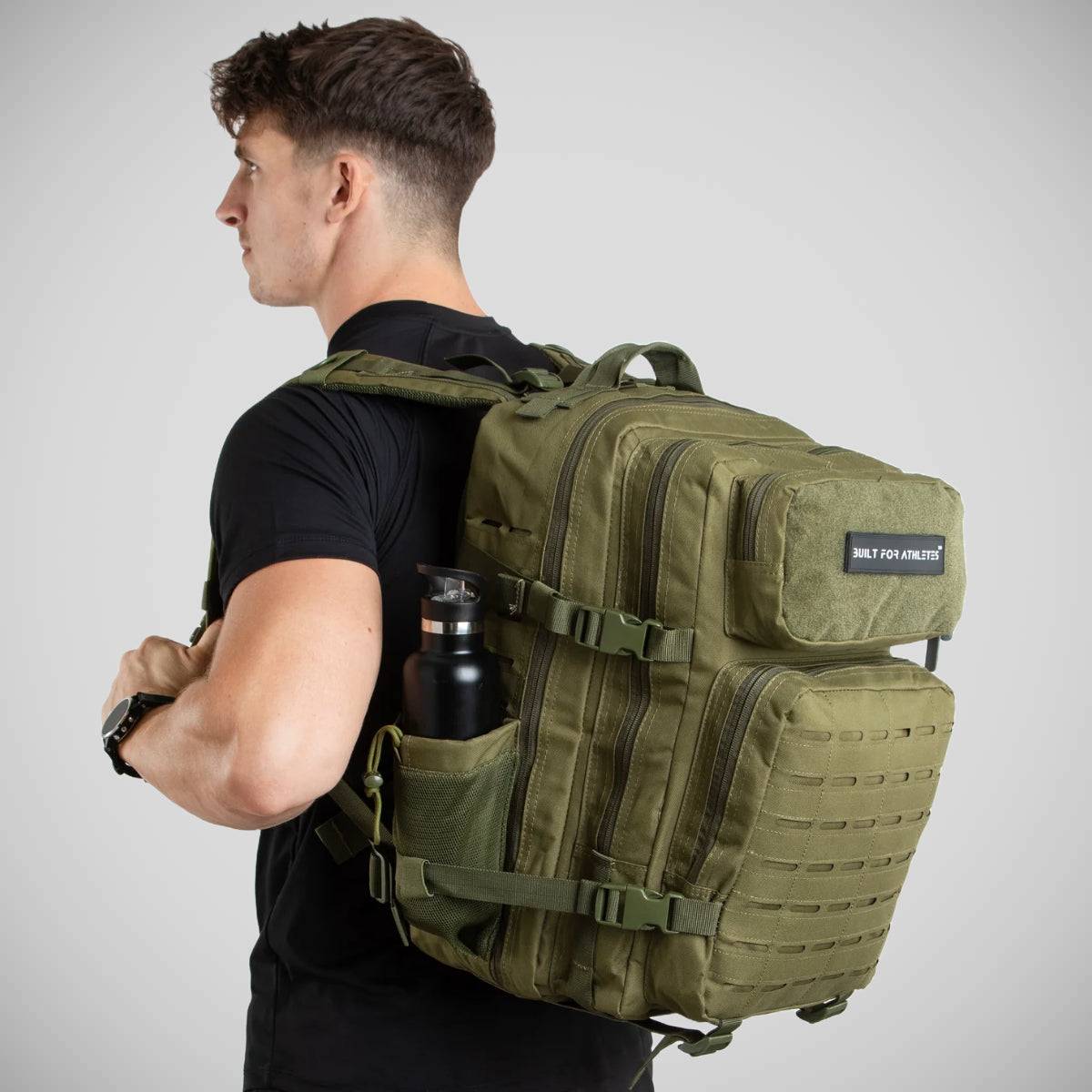 Gym Rucksack Built For Athletes Large Gym Backpack Army Green from Made4Fighters