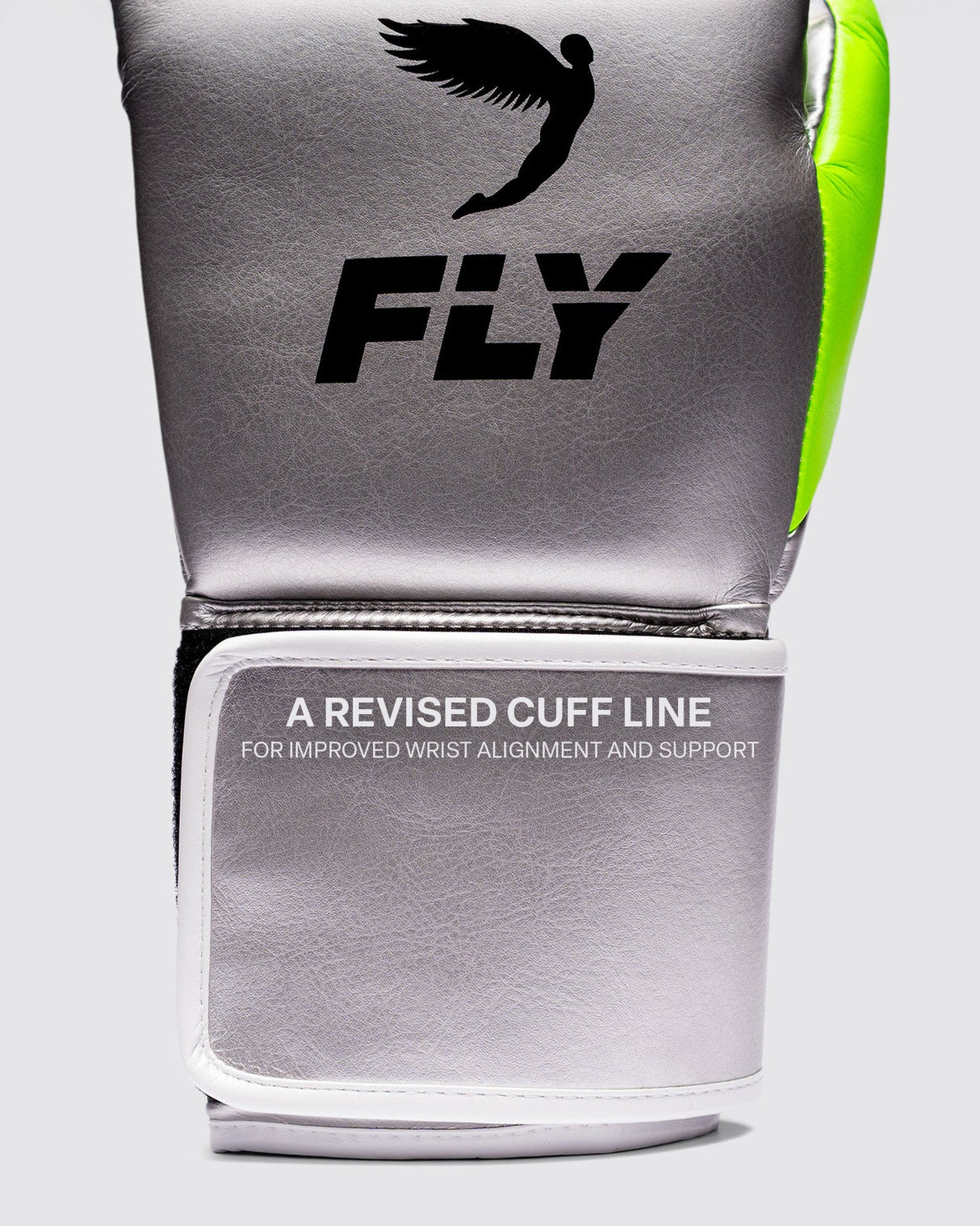 Fly Superloop Pro X 2 Boxing Gloves Silver/Neon