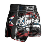 8 zbraní řezané jako čepel 2.0 Muay Thai Shorts Black