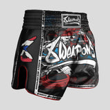 8 zbraní řezané jako čepel 2.0 Muay Thai Shorts Black