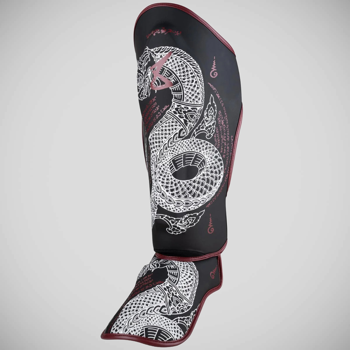 8 Weapons Sak yant Naga Shin Guards Schwarz