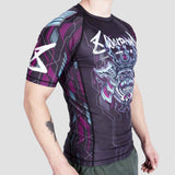 8武器SAMURAI 2.0サイバー半袖ラッシュガードブラック