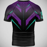 8 Weapons Shift Cyber Short Sleeve Rash Guard Black