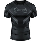 8 Weapons Shift Short Sleeve Rash Guard Black