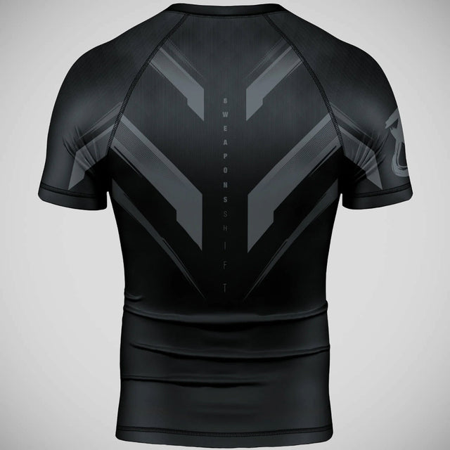 8 Weapons Shift Short Sleeve Rash Guard Black