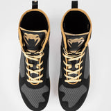 Black/Beige Venum Elite Boxing Shoes   