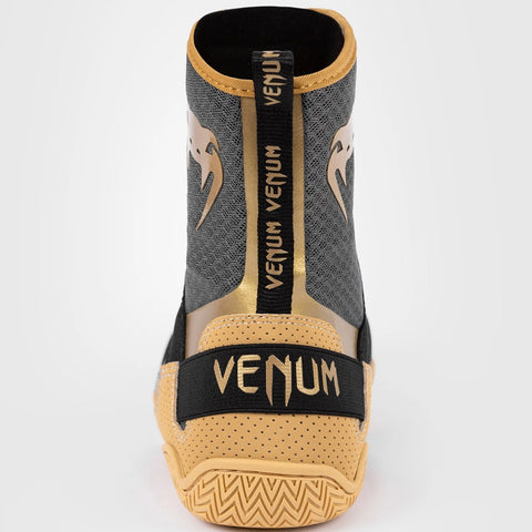 Black/Beige Venum Elite Boxing Shoes