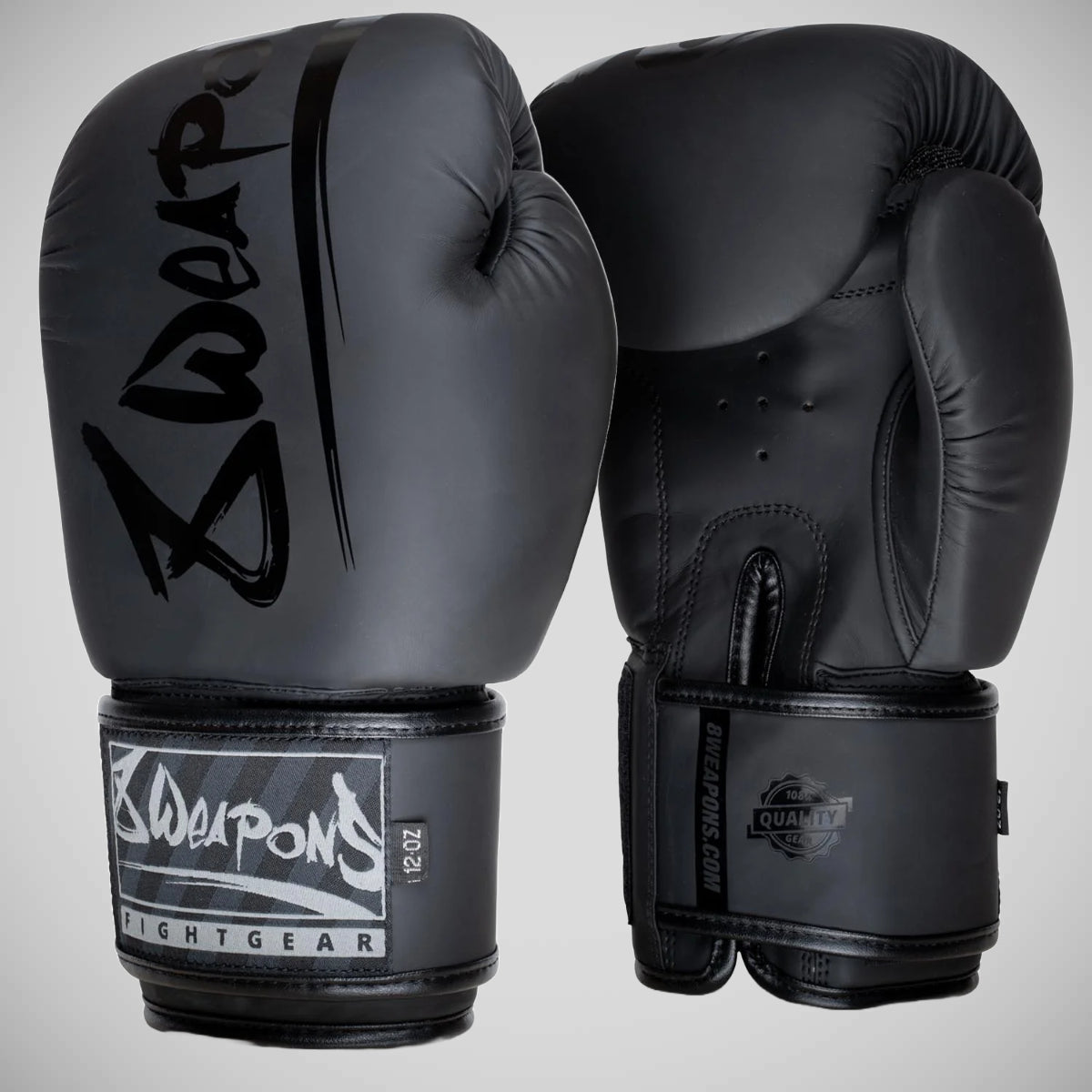 Black/Black 8 Weapons Unlimited 2.0 Boxing Gloves   