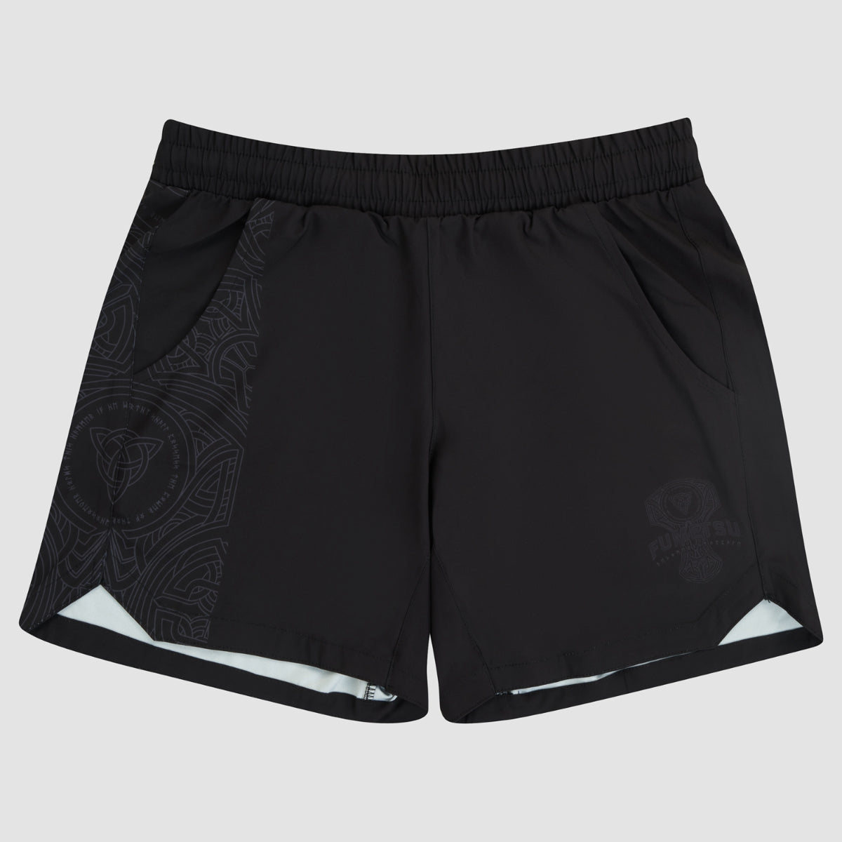 Black/Black Fumetsu Mjolnir V-Lite Training Shorts   