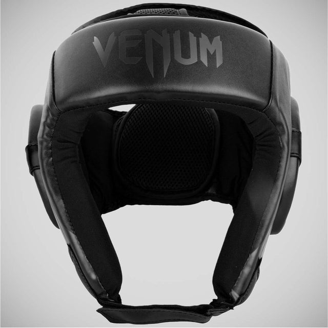 Venum Challenger Open Face Head Guard Black/Black