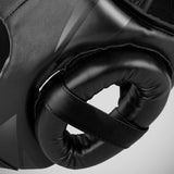 Venum Challenger Open Face Head Guard Schwarz/Schwarz