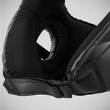 Black/Black Venum Challenger Open Face Head Guard   