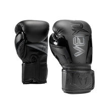 Black/Black Venum Elite Evo Boxing Gloves