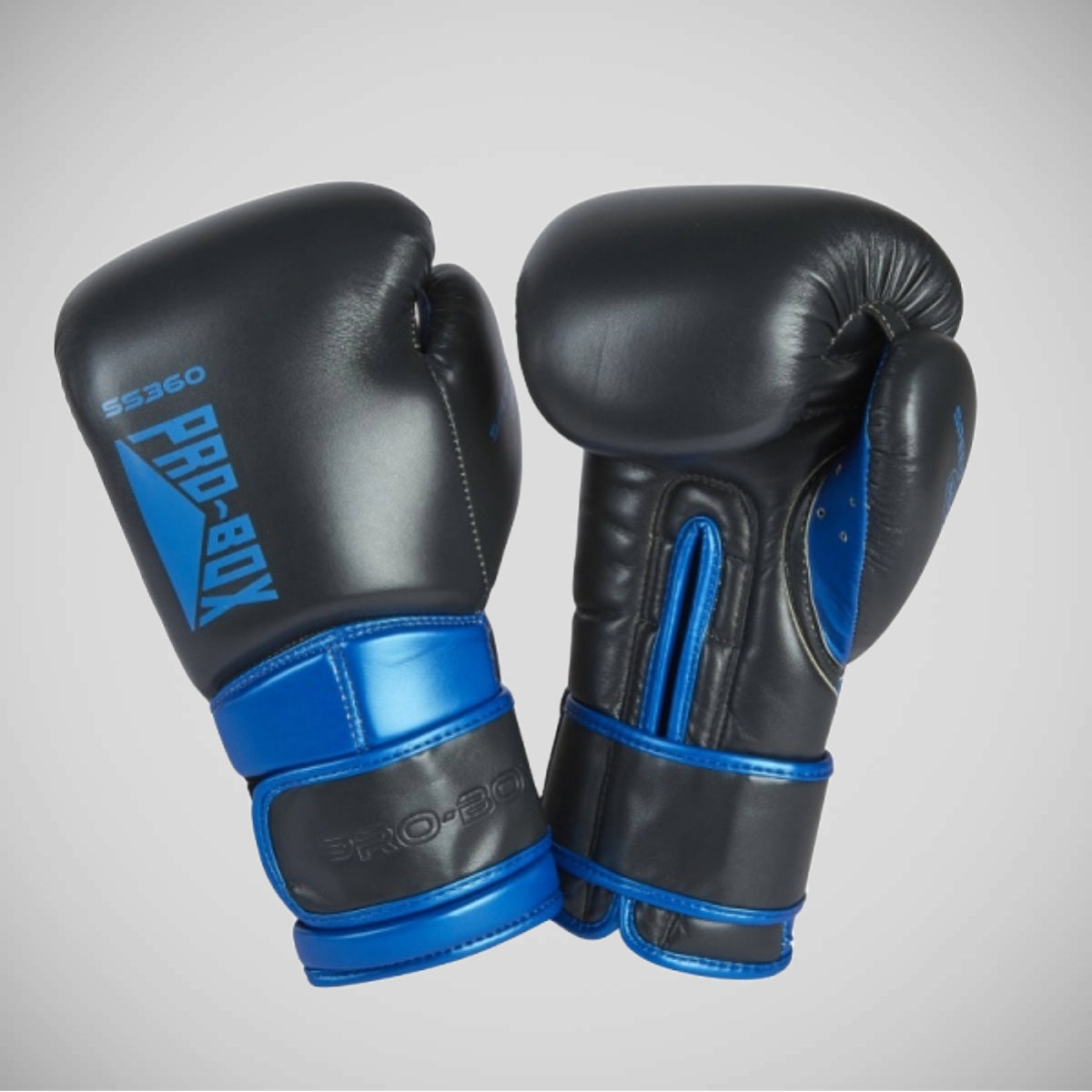 Black/Blue Pro-Box Speed Spar Boxing Gloves   