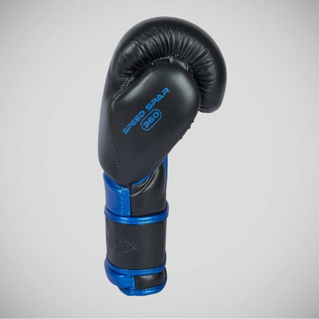Pro-Box-Geschwindigkeits-Spar-Boxhandschuhe Schwarz/Blau