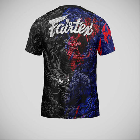 Fairtex TST205 samurai t-shirt svart/blå/röd