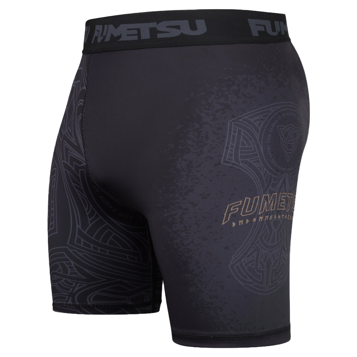 Black/Bronze Fumetsu Mjolnir Vale Tudo shorts   