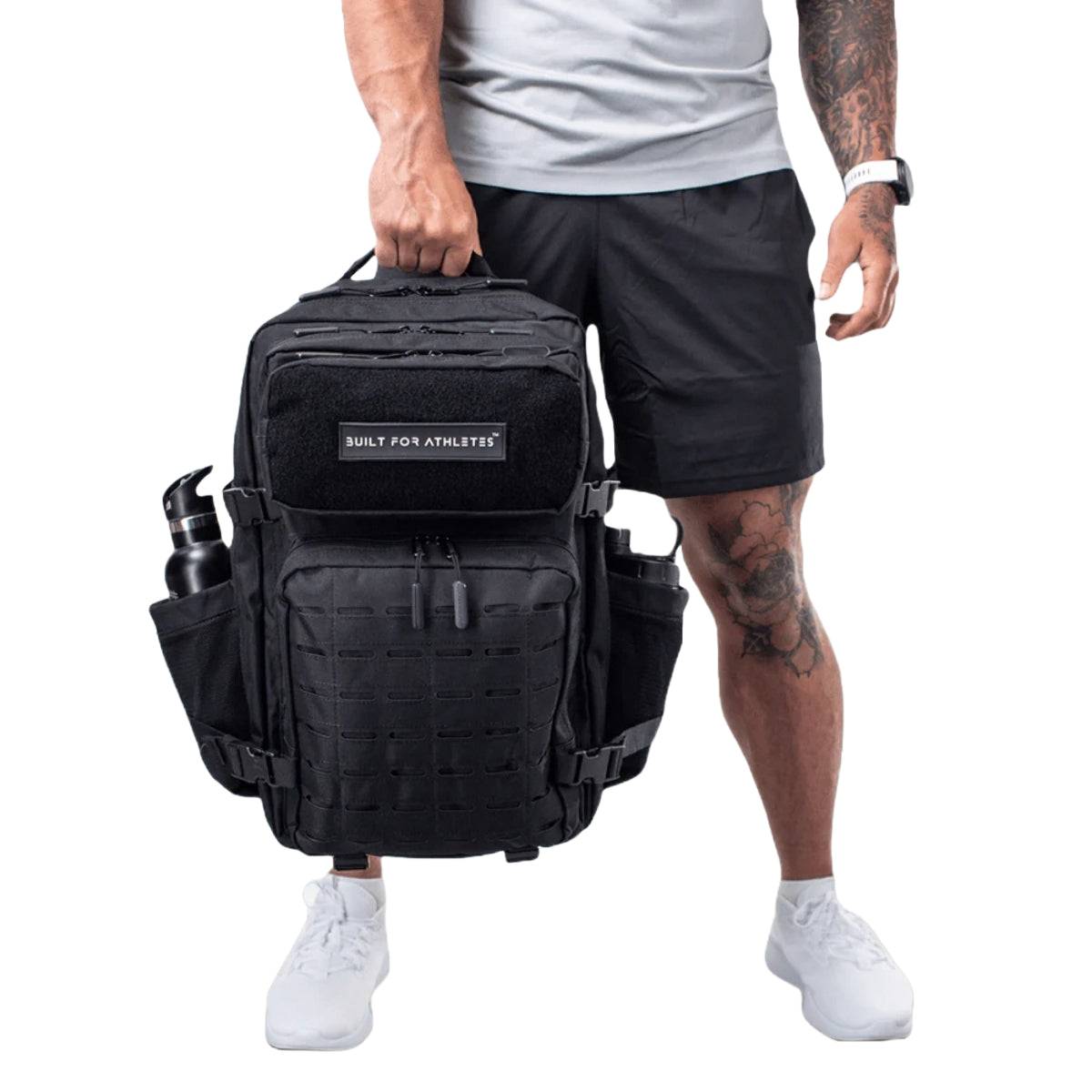 Built For Athletes Large Gym Backpack Black from Made4Fighters