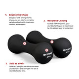 Black Bytomic Neoprene 4kg Dumbbells   