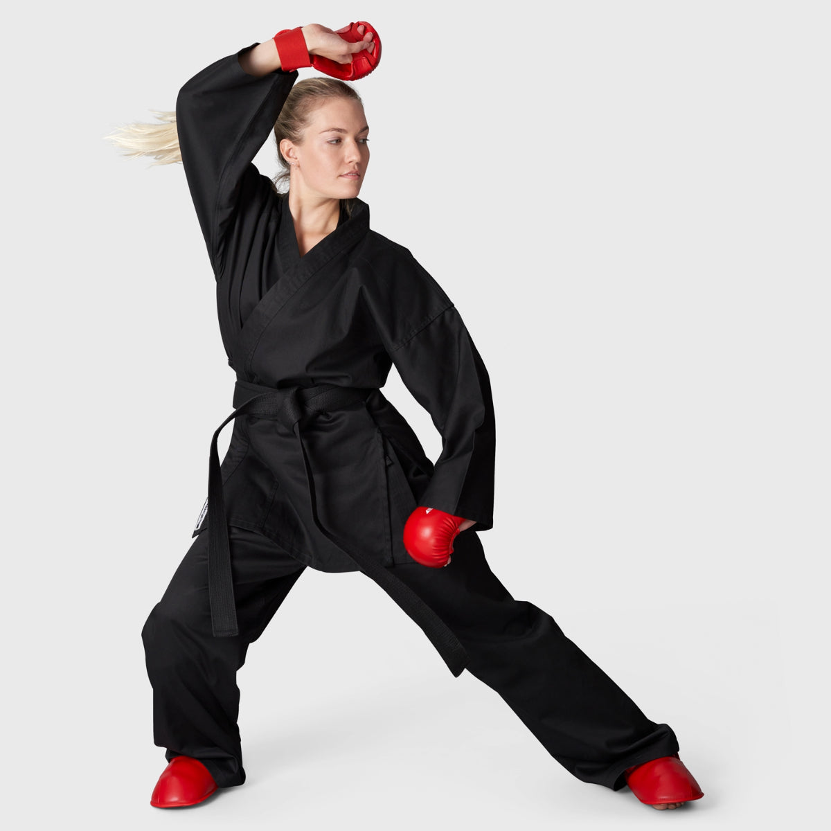 Bytomic Red Label 7oz Leicht Karate Uniform Schwarz