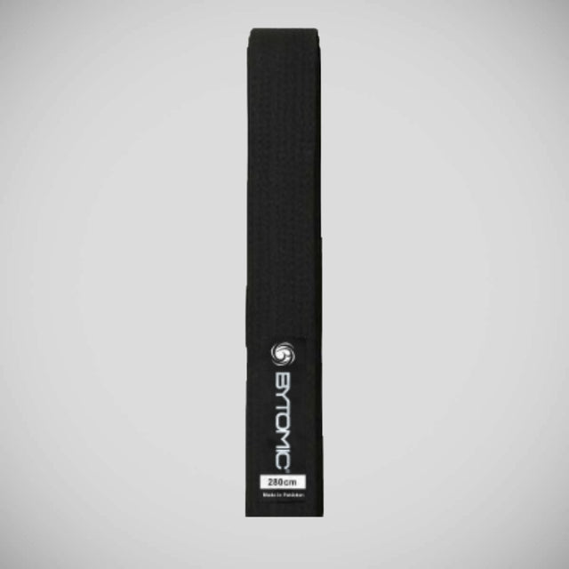 Black Bytomic Solid Colour Martial Arts Belt   