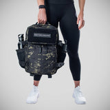 Black Camo Built For Athletes Small Gym Backpack   