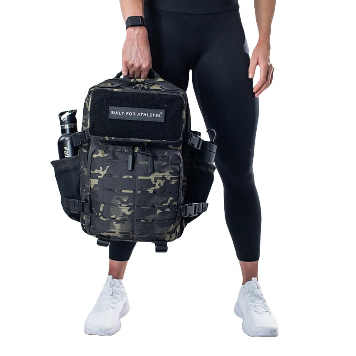 Black Camo Built For Athletes Small Gym Backpack   