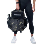 Black Camo Built For Athletes Small Gym Backpack   