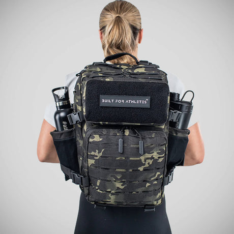 Gebaut für Athleten kleiner Fitness -Rucksack schwarzer Camo